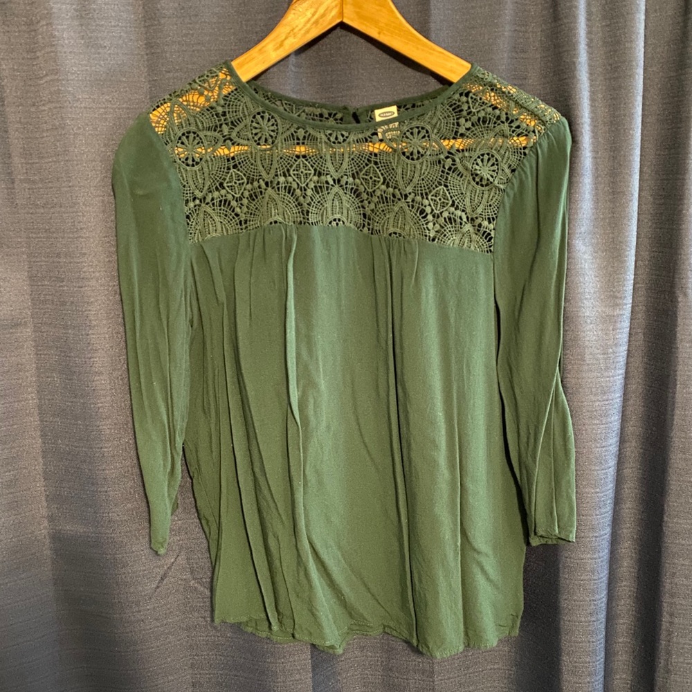 Green blouse